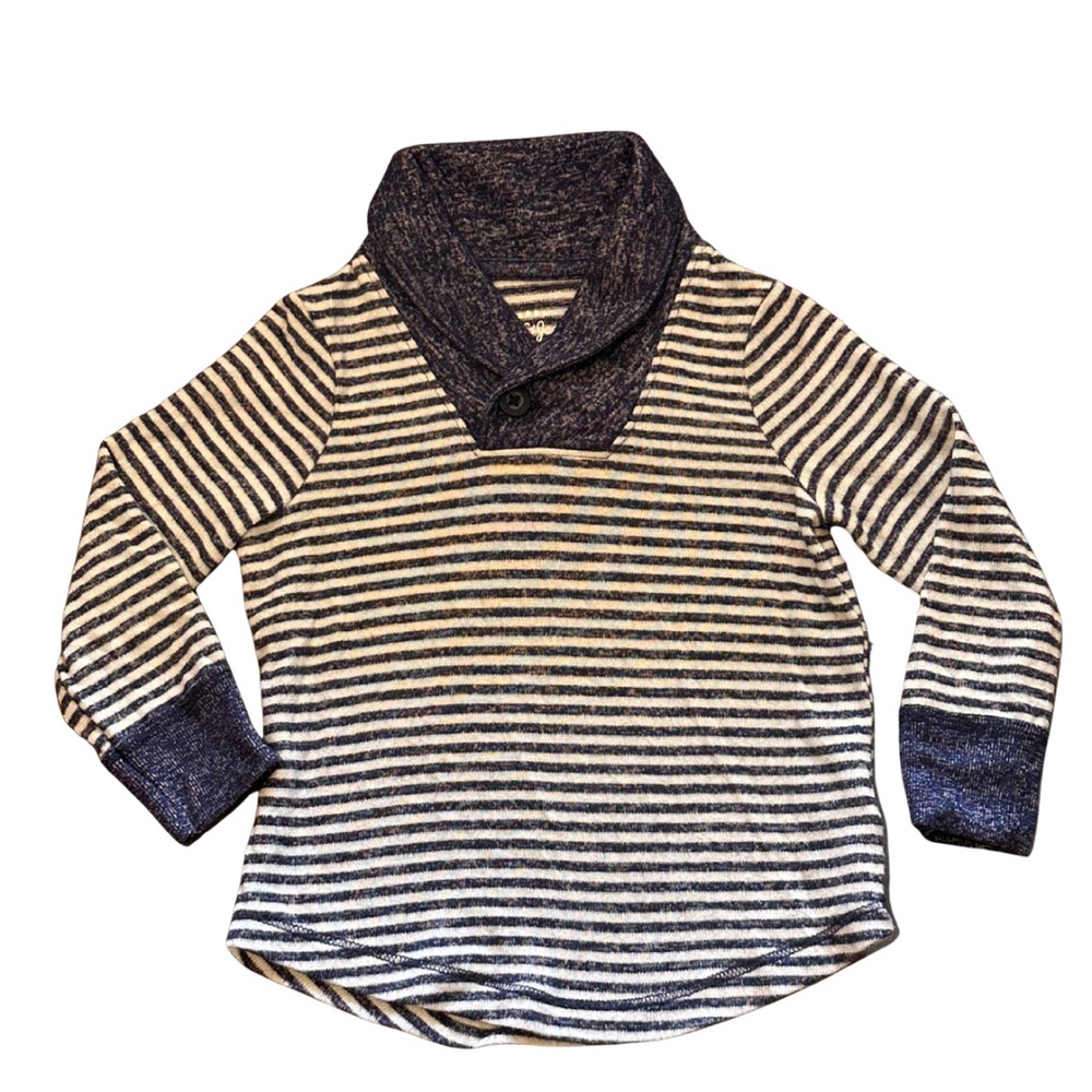 Soft Long Sleeved Top with Comfy Collar - Baby Boy